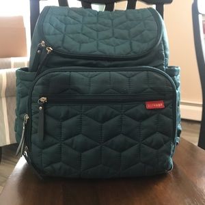 Skip Hop Blue Diaper Bag Backpack